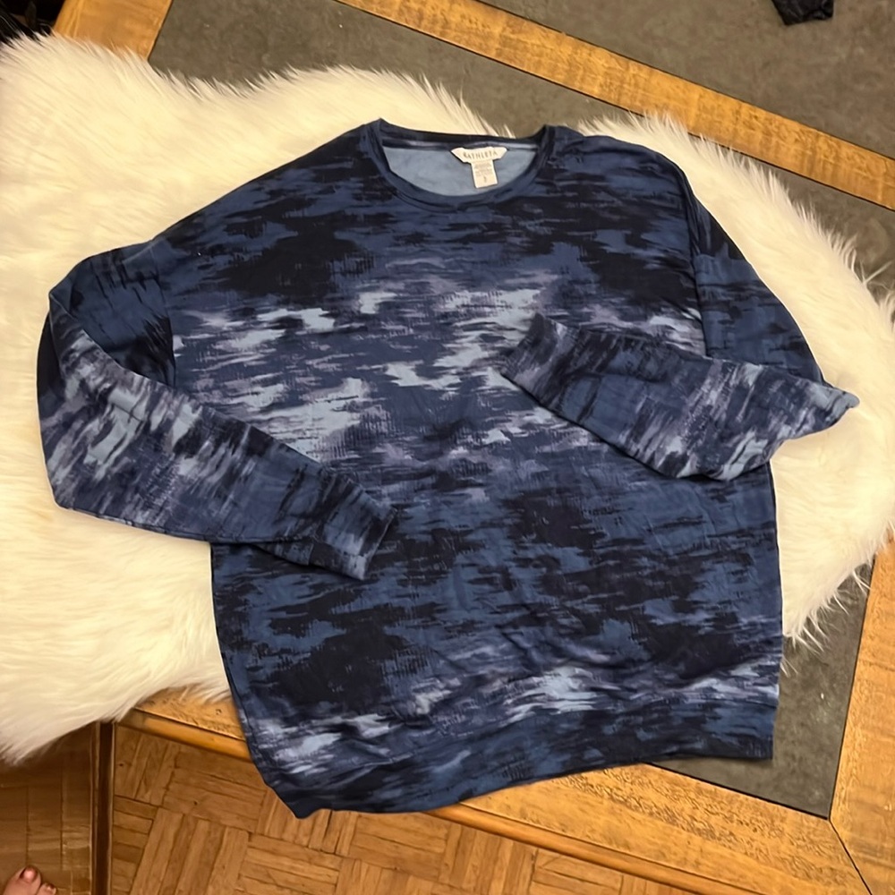 Boue Athleta Studio To Street Crewneck Sweatshirt size SP